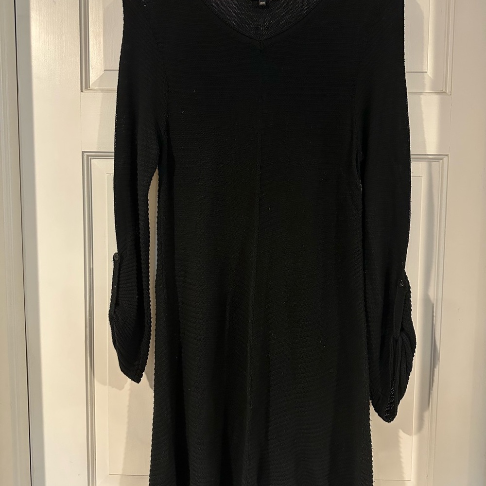Renuar Black V-Neck Long Sleeve Tunic